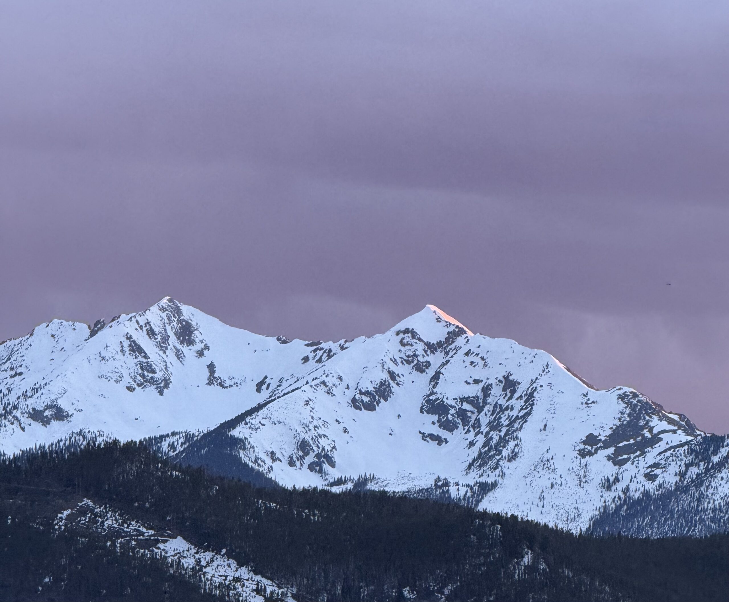 The Tenmile Range from the Schoolmarm trail at Keystone