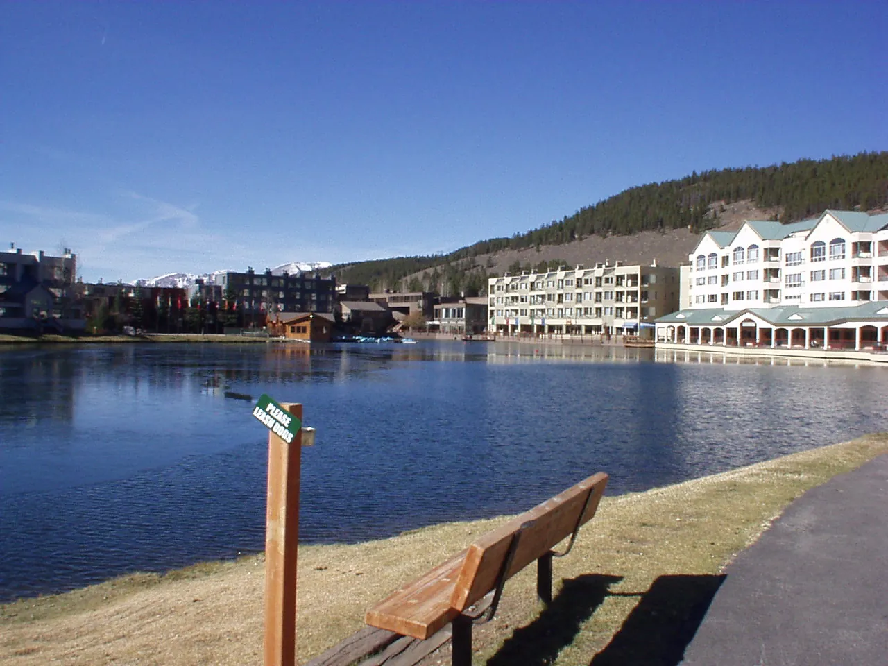 Keystone Lake and the resort village